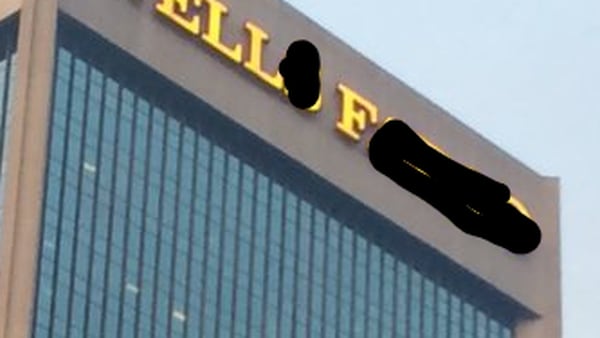 Please Remove “S, A, R, G, O” from the Wells Fargo Building First! 