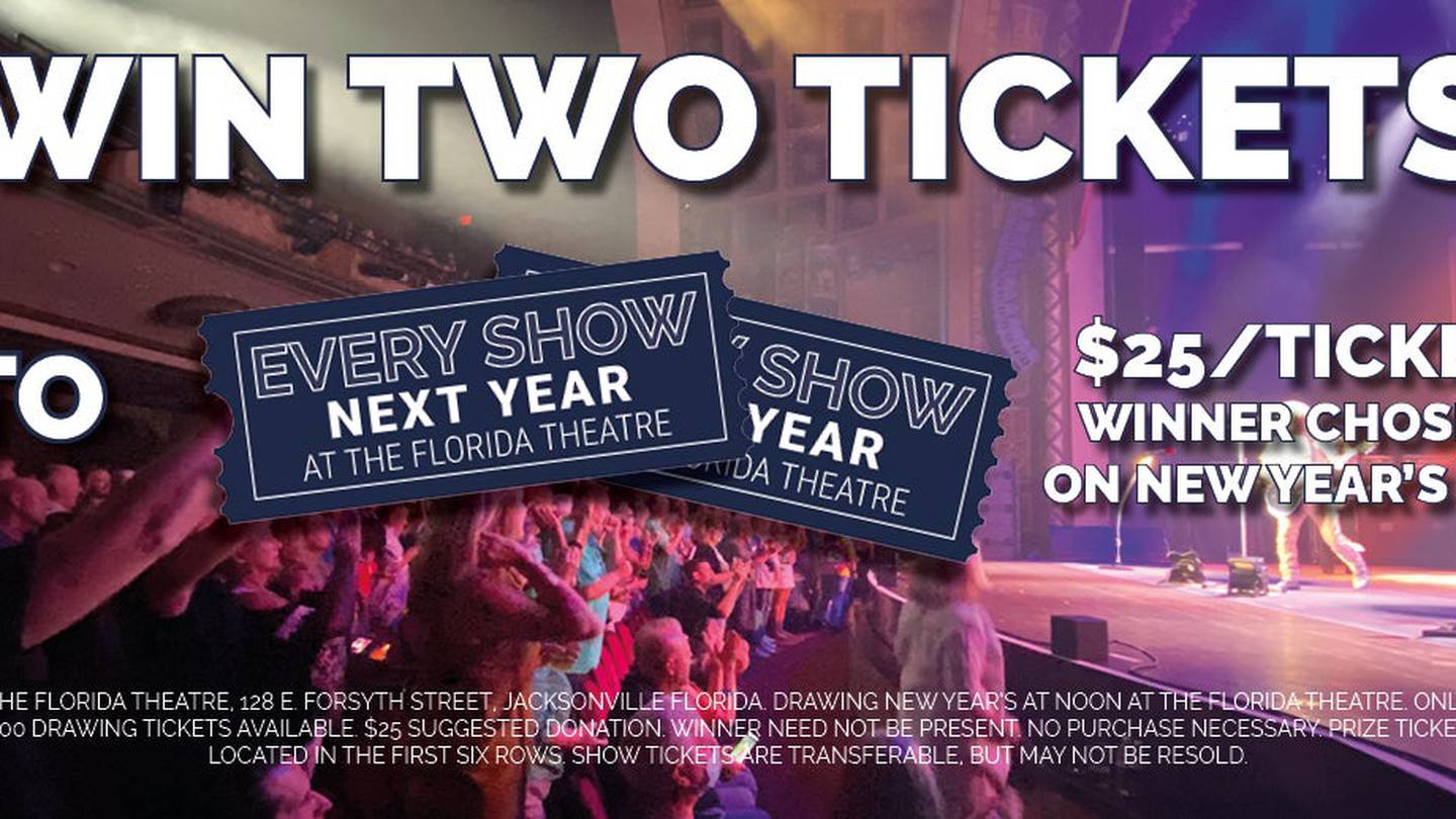 You could win two tickets to every show at the Florida Theatre in 2025!