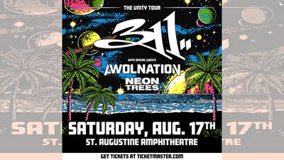 311, AWOLNATION, and Neon Trees Together in St. Augustine, We Have the Exclusive Chance at Tickets!